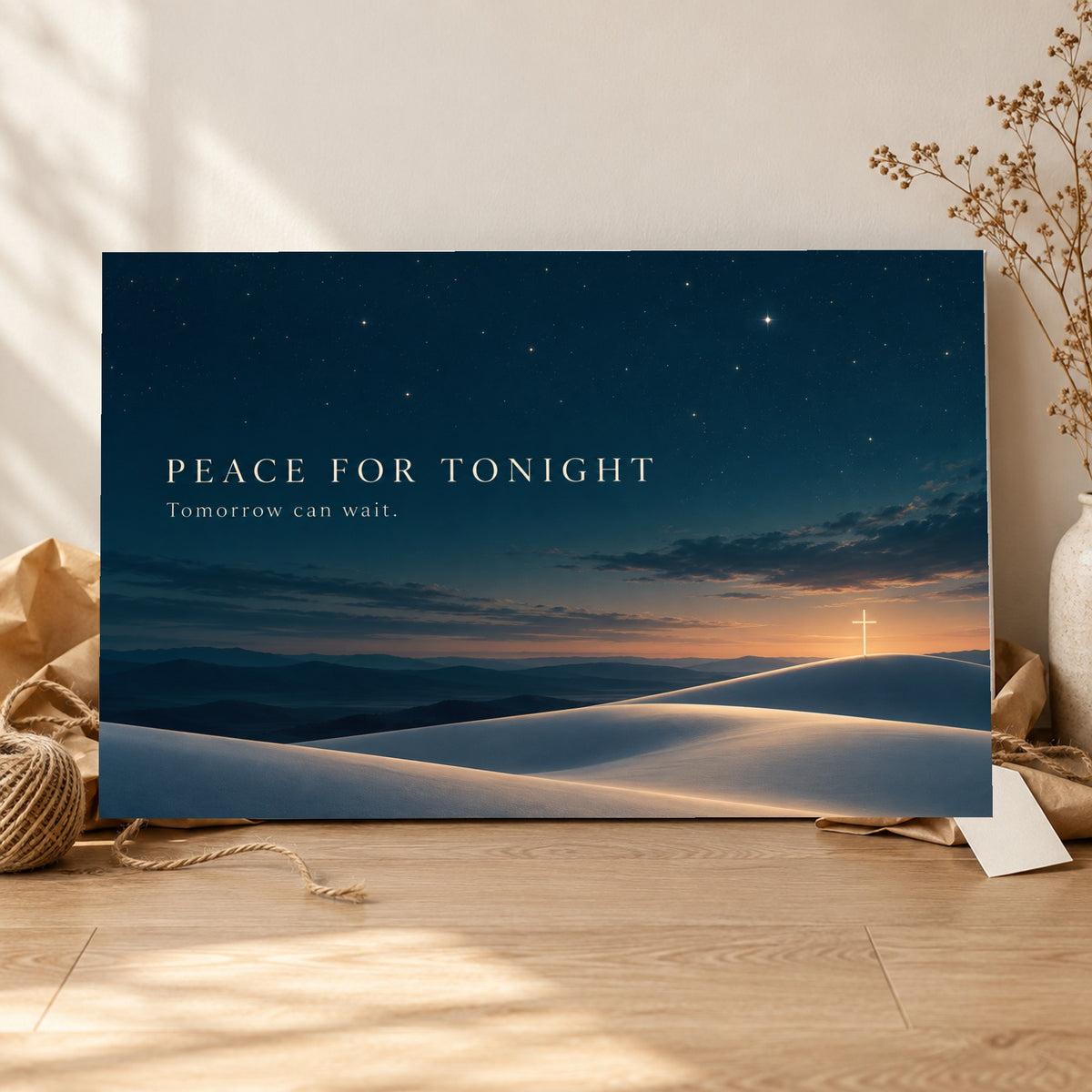 Nightly Surrender - Peace for Tonight Wall Art, Canvas or Poster - 06-gift