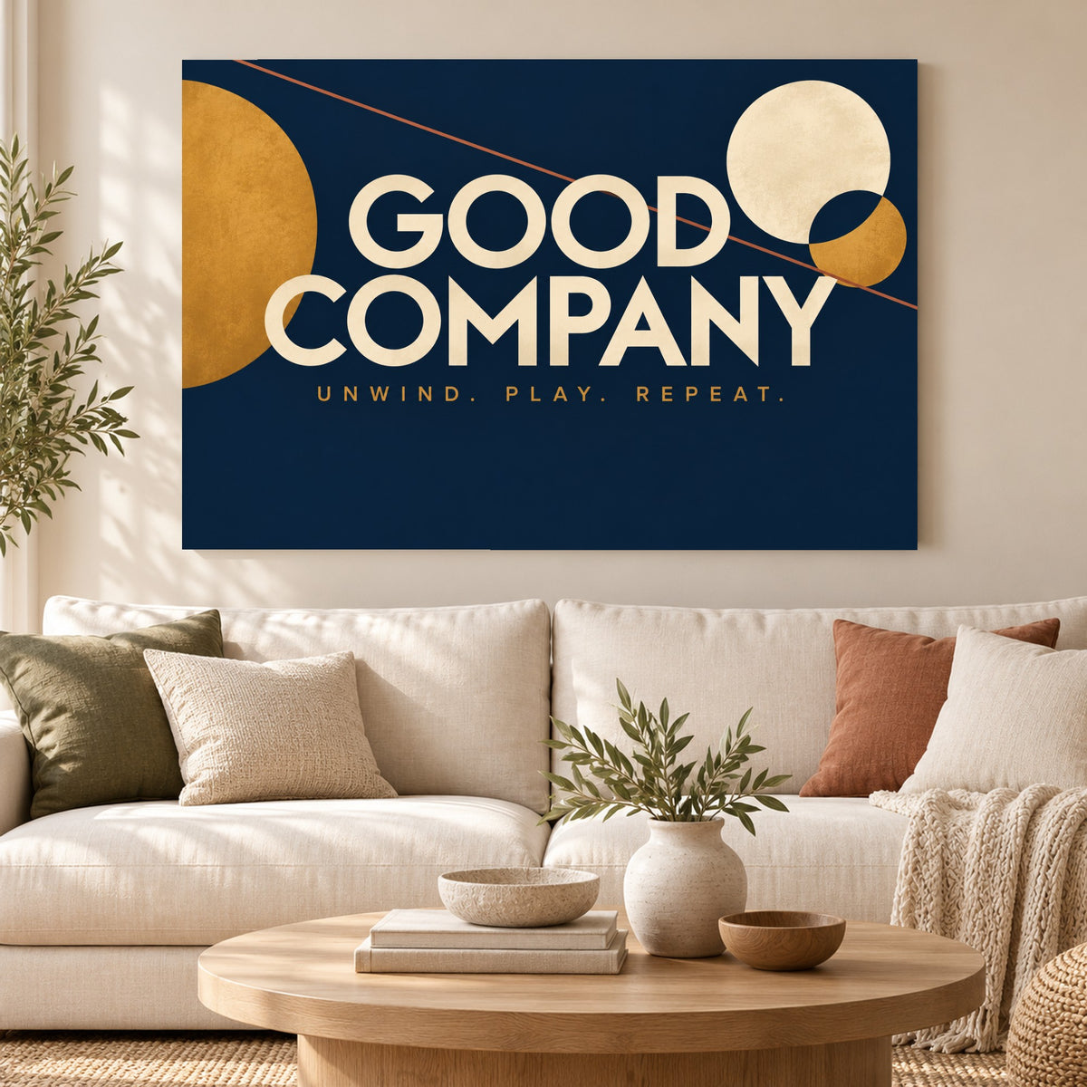 Good Company Club - Good Company Typography Wall Art, Canvas or Poster - 01-hero