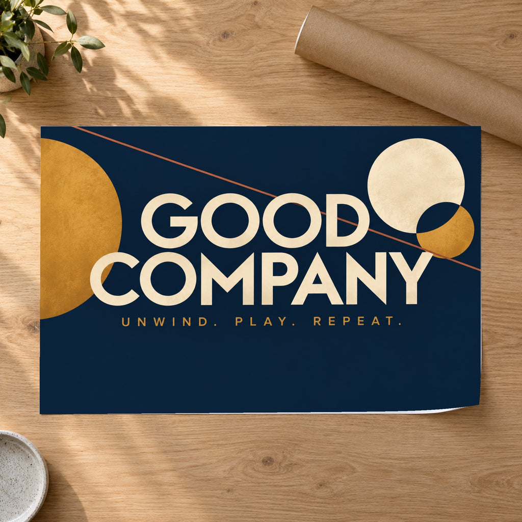 Good Company Club - Good Company Typography Wall Art, Canvas or Poster - 07-poster