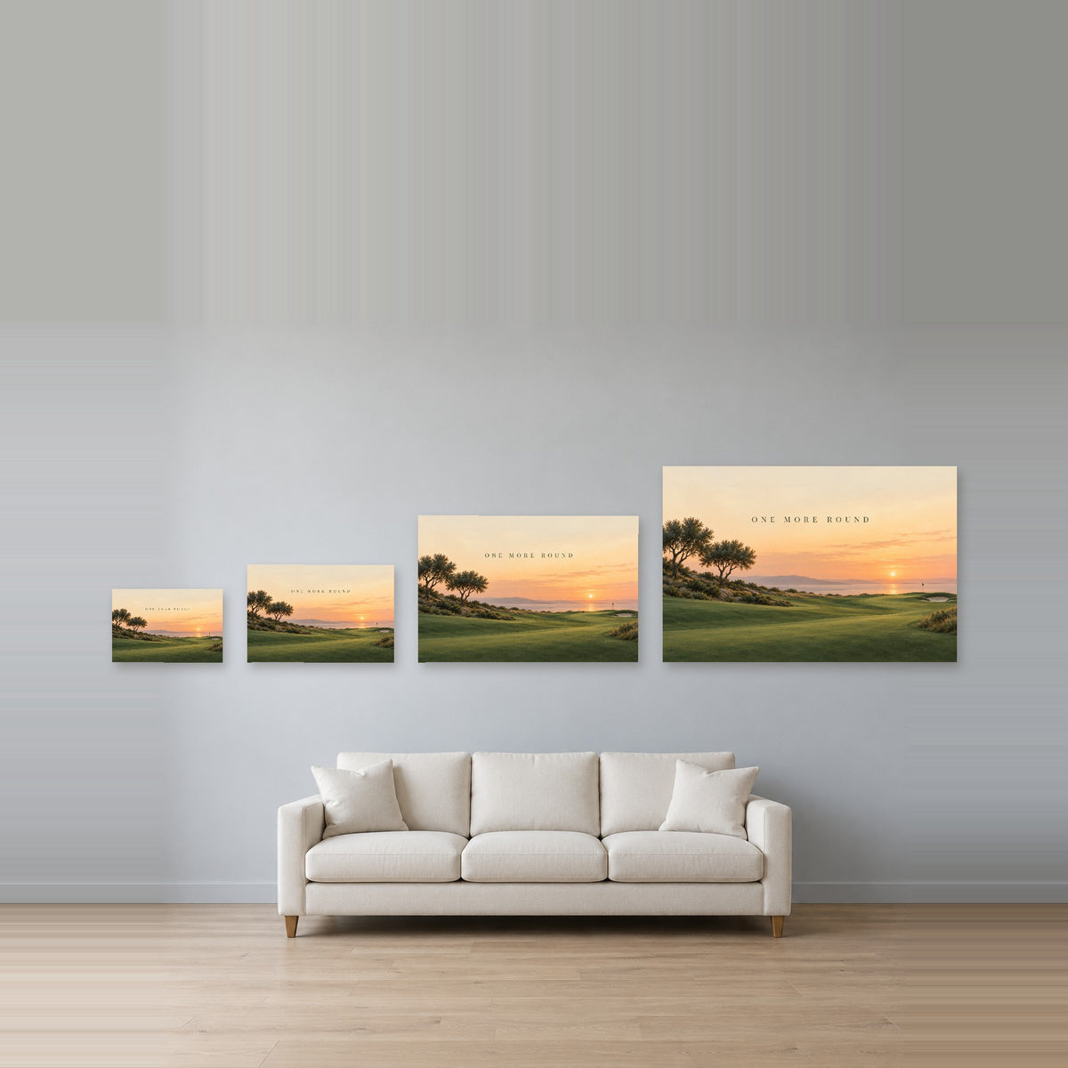Fairway Pause - Golf Sunset Wall Art, Canvas or Poster - 08-size-guide