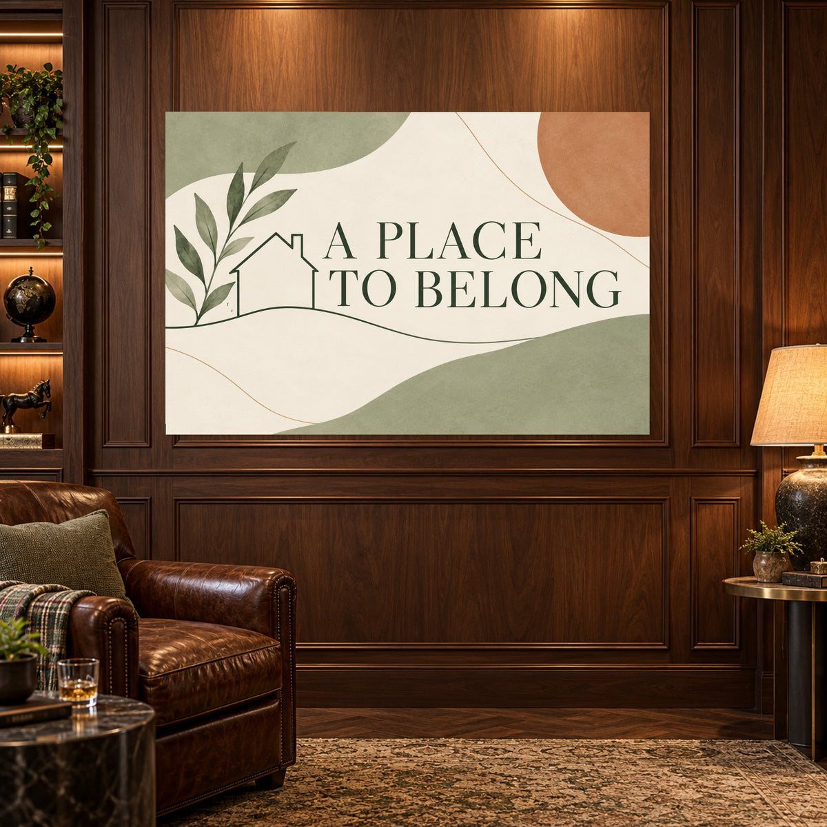 A Place to Belong - A Place to Belong Wall Art, Canvas or Poster - 03-man-cave