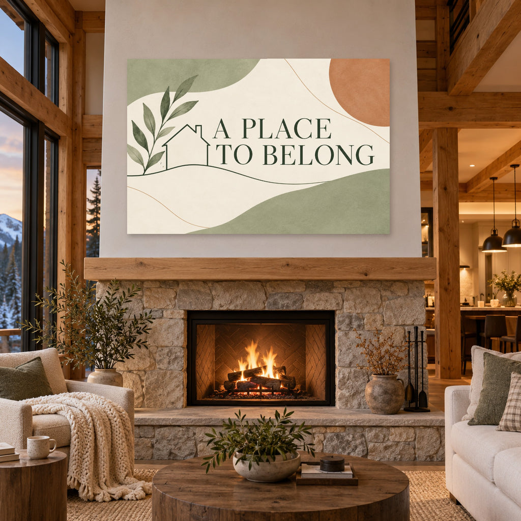 A Place to Belong - A Place to Belong Wall Art, Canvas or Poster - 04-cabin