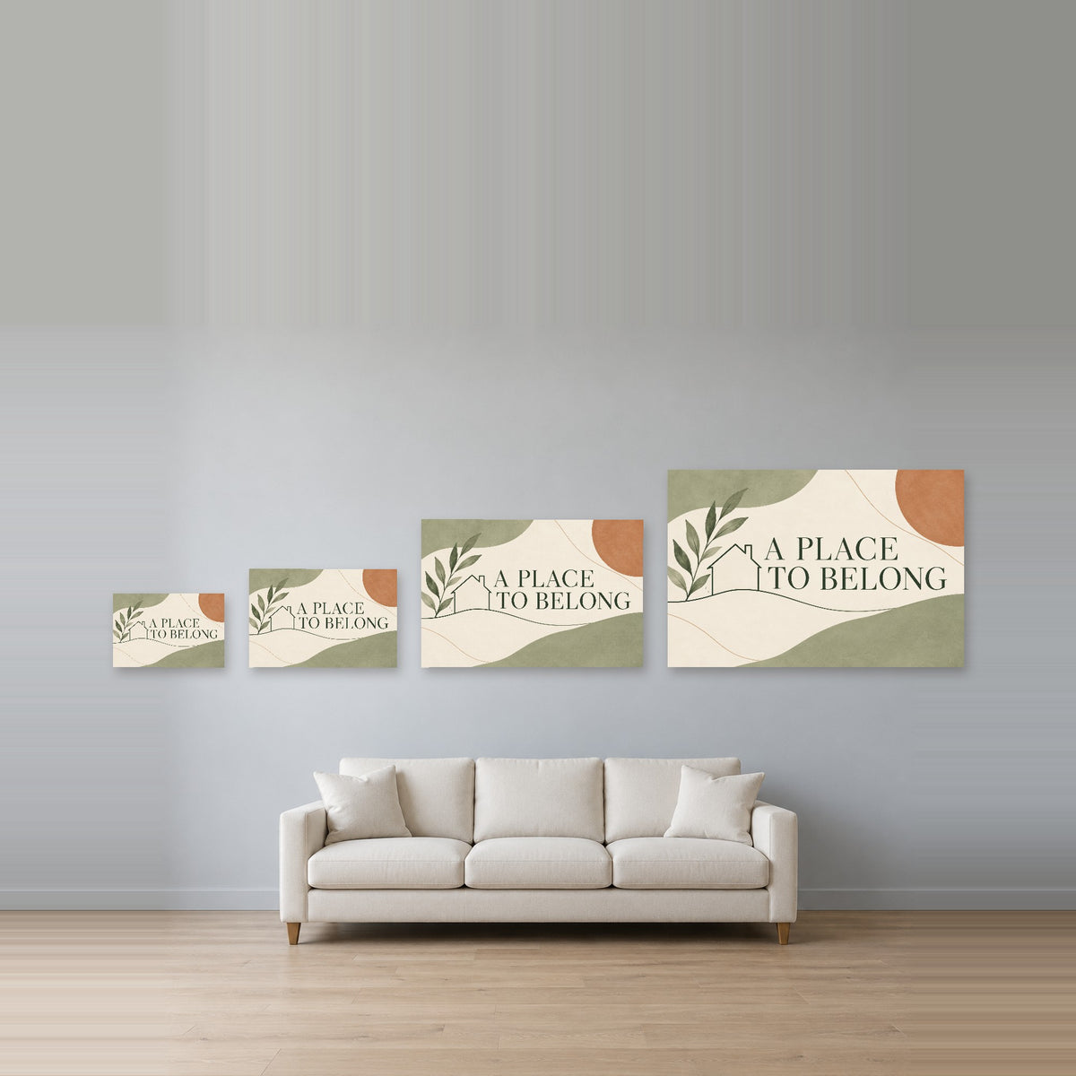 A Place to Belong - A Place to Belong Wall Art, Canvas or Poster - 08-size-guide