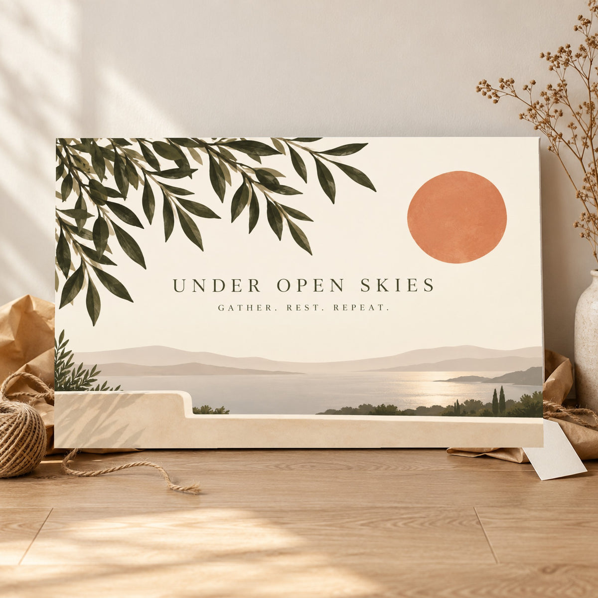 Under Open Skies - Outdoor Botanical Wall Art, Canvas or Poster - 06-gift