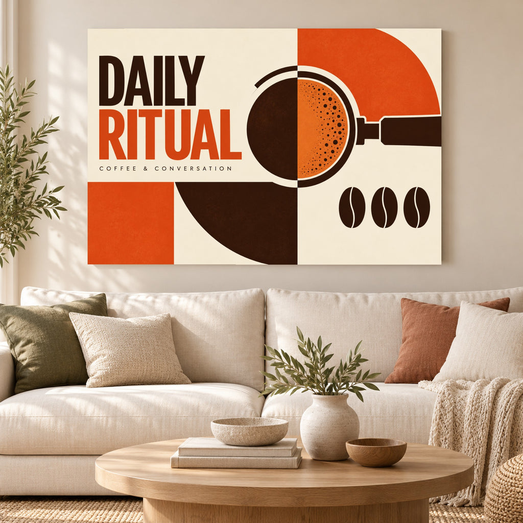 Espresso Geometry - Coffee Geometry Wall Art, Canvas or Poster - 01-hero