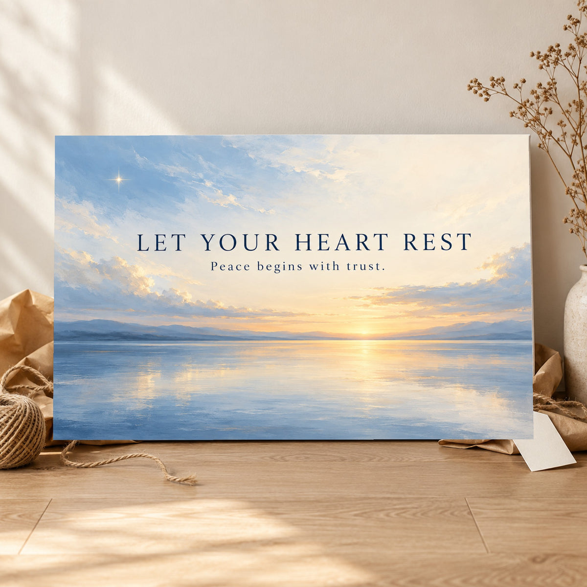 Trust the Morning - Let Your Heart Rest Wall Art, Canvas or Poster - 06-gift