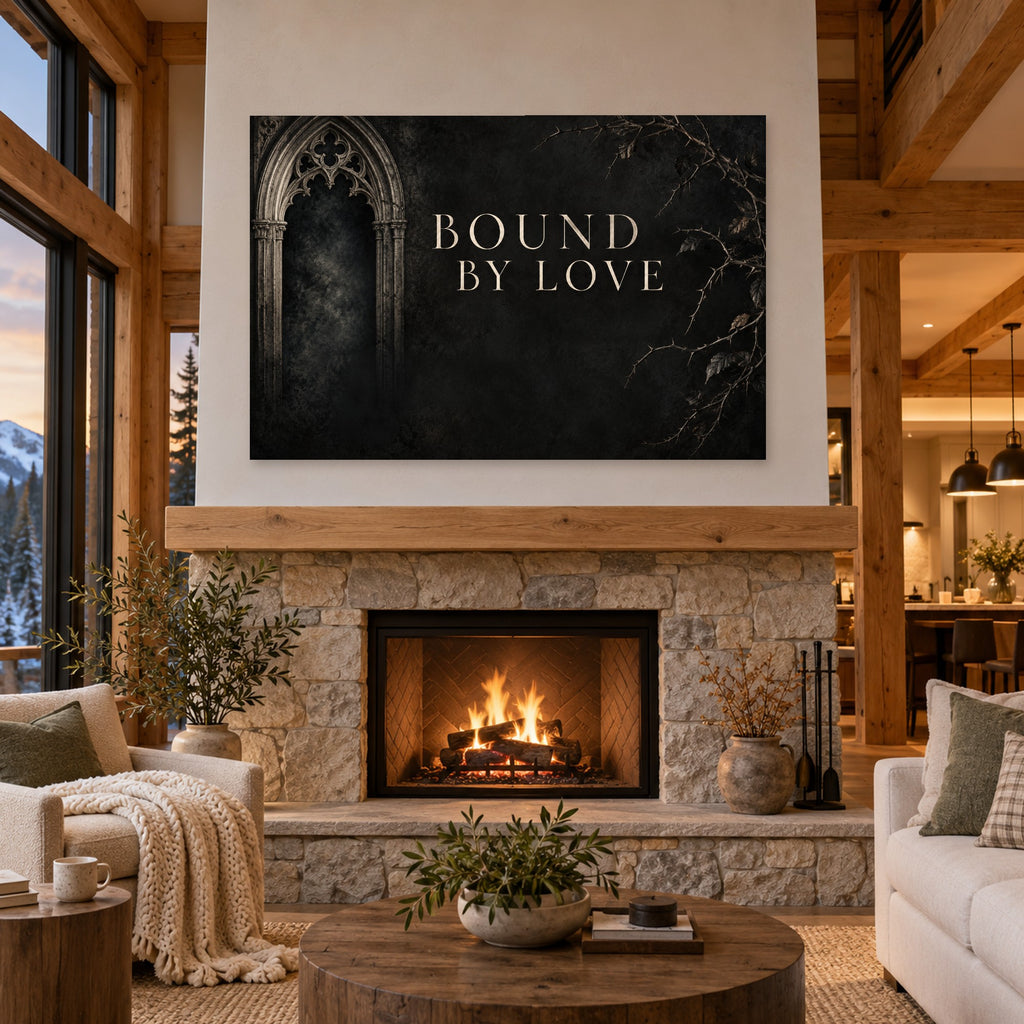 Midnight Heritage - Gothic Bound by Love Wall Art, Canvas or Poster - 04-cabin