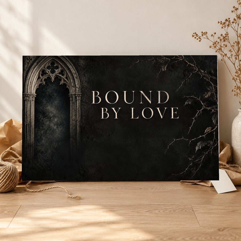 Midnight Heritage - Gothic Bound by Love Wall Art, Canvas or Poster - 06-gift