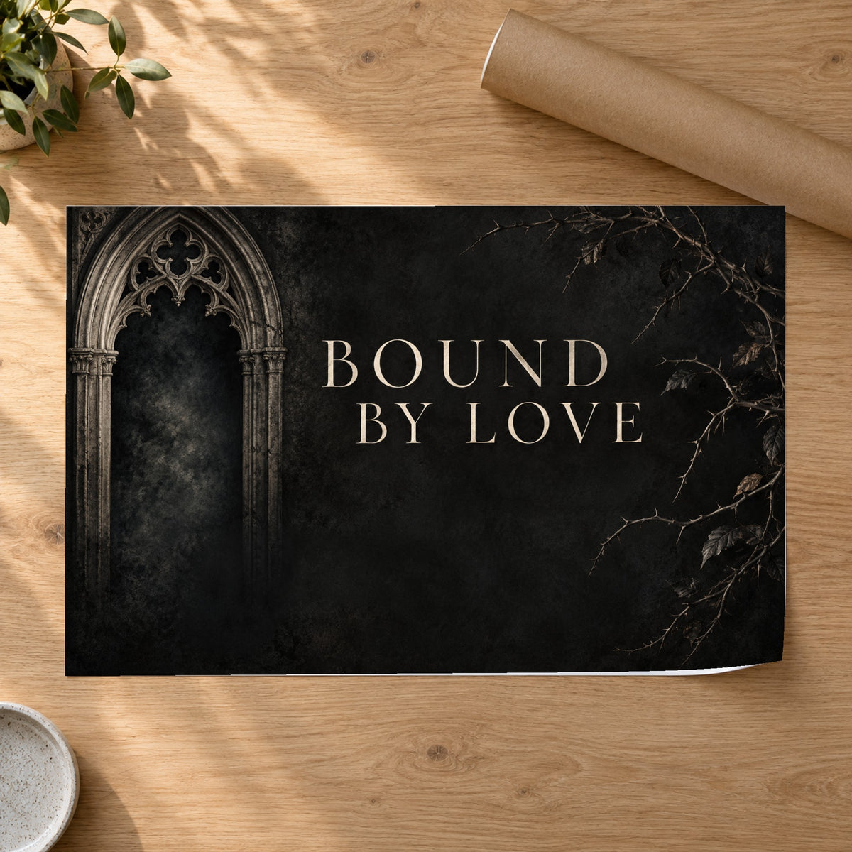 Midnight Heritage - Gothic Bound by Love Wall Art, Canvas or Poster - 07-poster