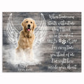 When Tomorrow Starts Without Me Dog Memorial Canvas – Pet Loss Gift