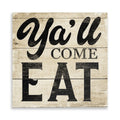 Y'all Come Eat Canvas Wall Art – Southern Farmhouse Dining Decor