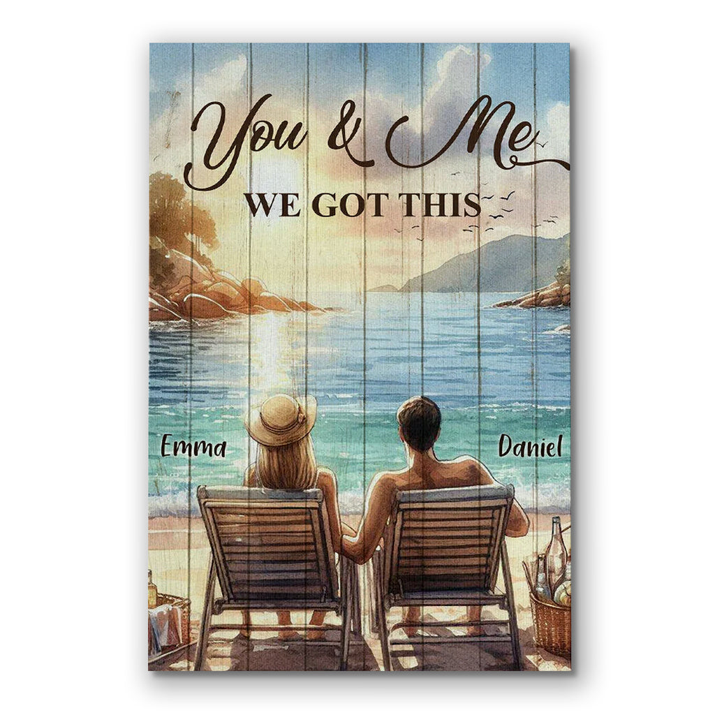 You And Me We Got This Sunset Canvas – Couple Wall Art