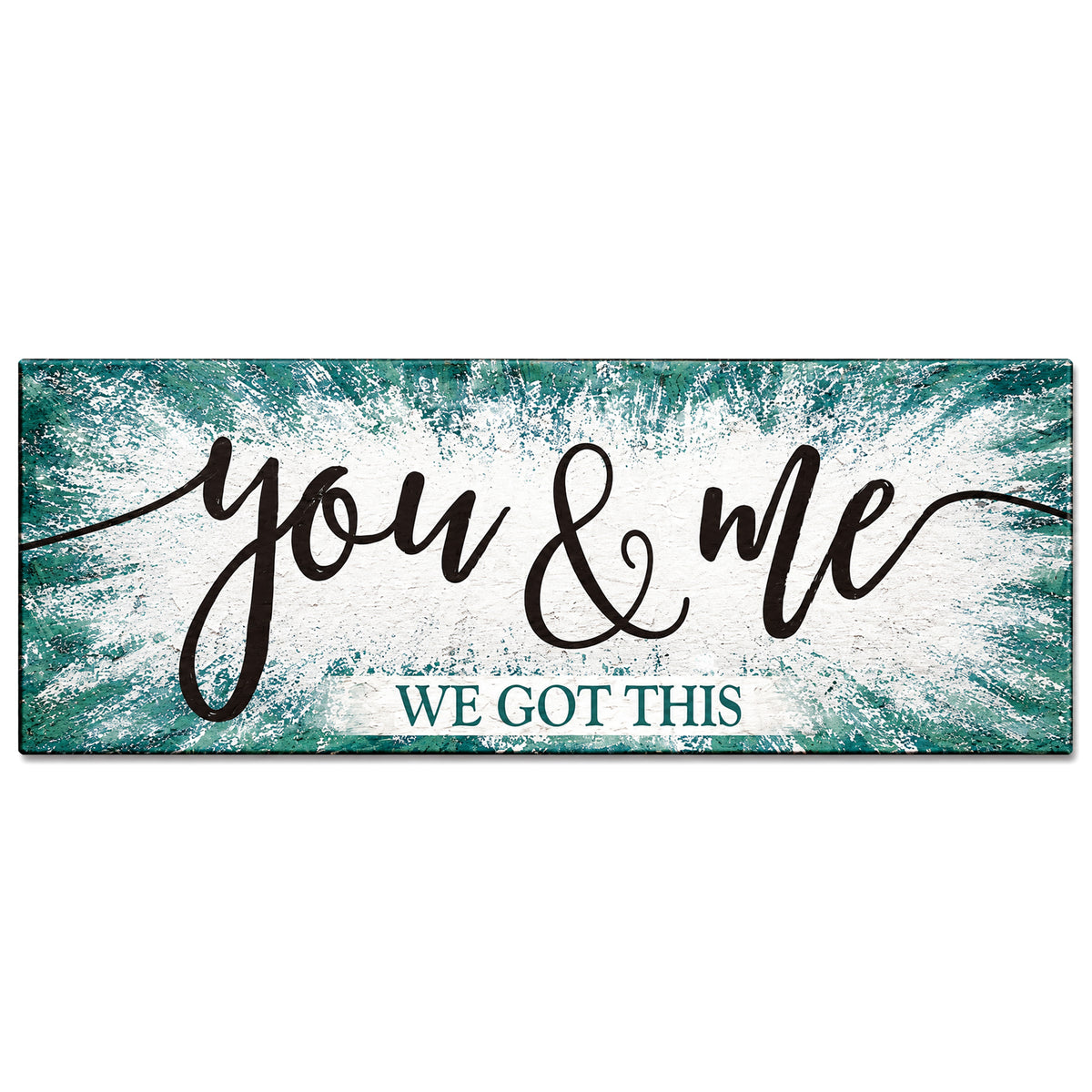 You And Me We Got This Panoramic Canvas – Wide Above Bed Wall Art