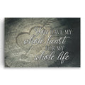 You Have My Whole Heart For My Whole Life Canvas – Couple Wall Art